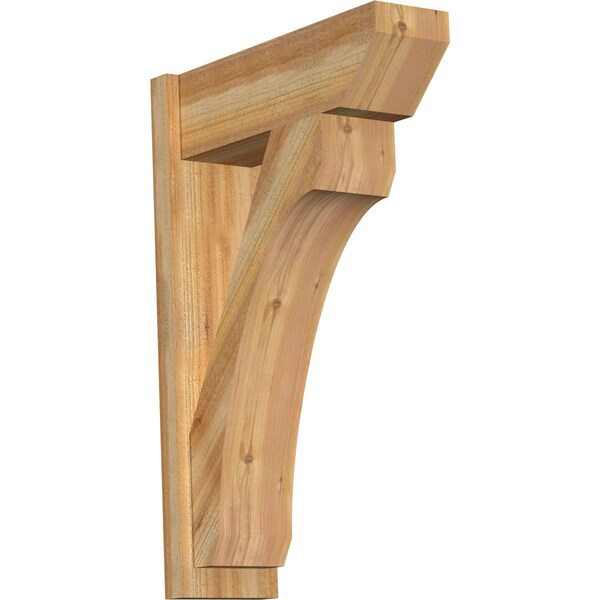 Ekena Millwork Legacy Slat Rough Sawn Outlooker, Western Red Cedar, 8"W x 24"D x 36"H OUT08X24X36LEC06RWR - main